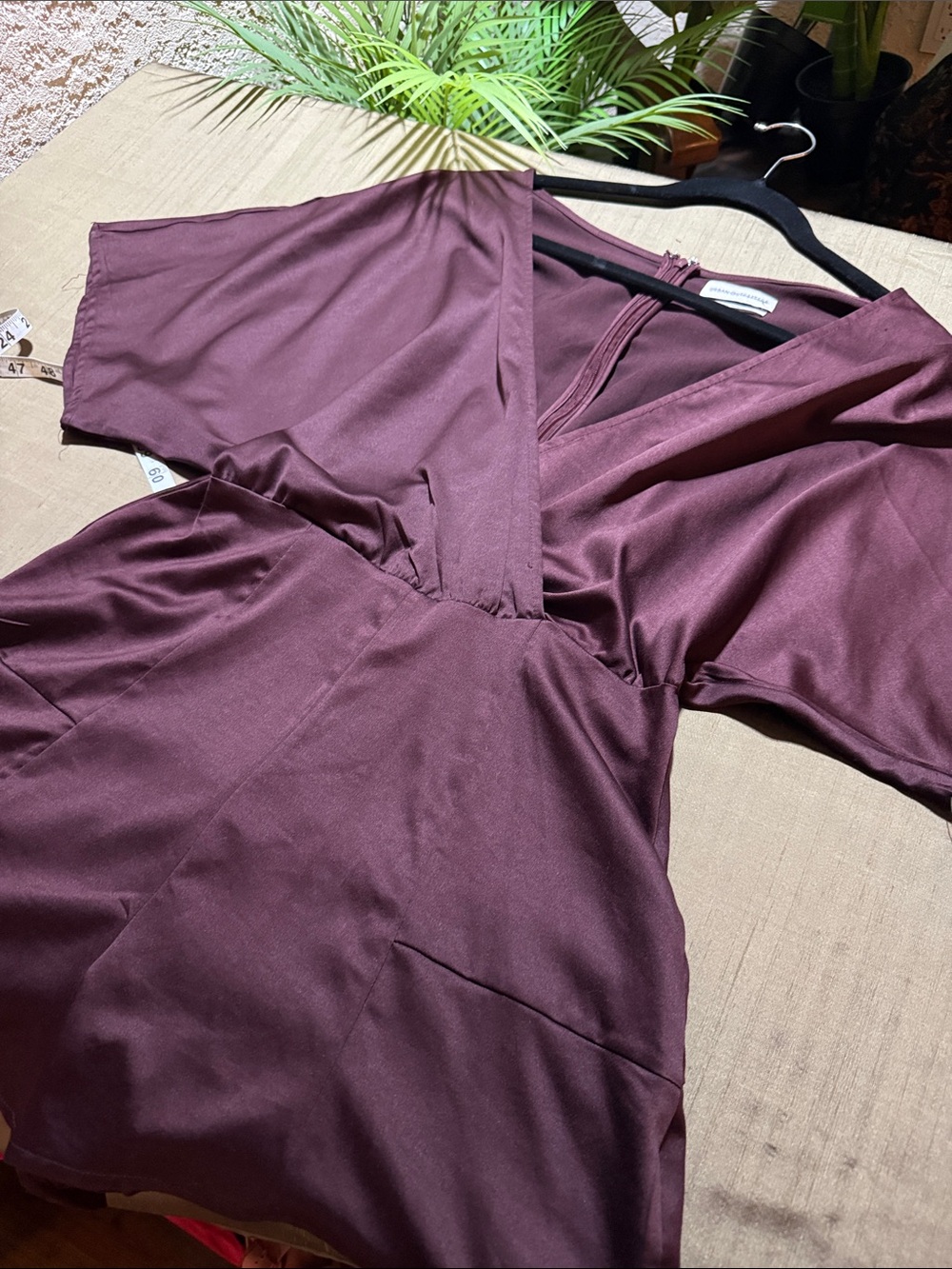 Urban outfitters plum satin romper